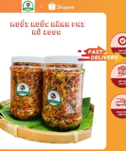 Muối tôm hành phi thơm ngon đặc sản Tây Ninh thơm ngon hủ dùng chung bánh tráng