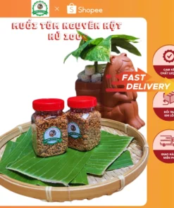 Hủ 100g muối tôm nguyên hạt loại ngon Tây Ninh