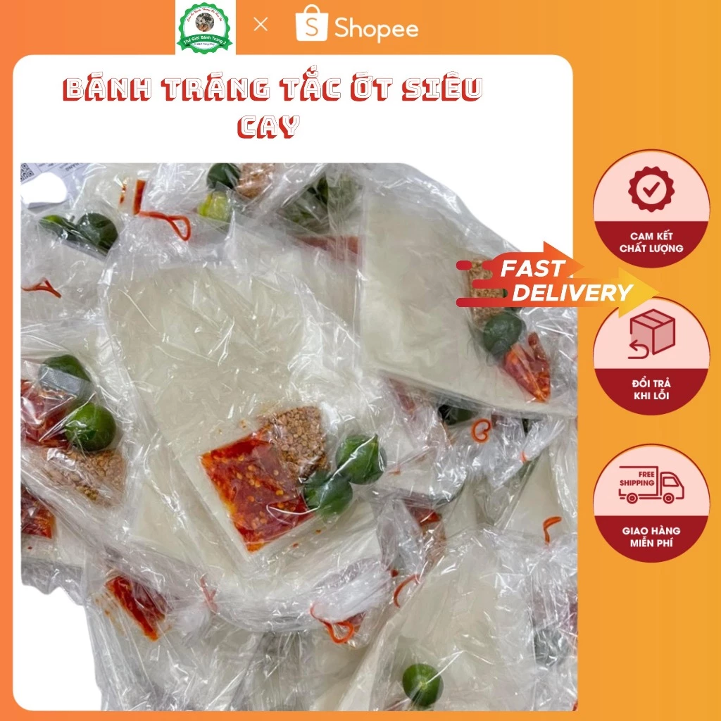 Combo 10 bánh tráng tắc ớt xay max cay cấp 99 !!!