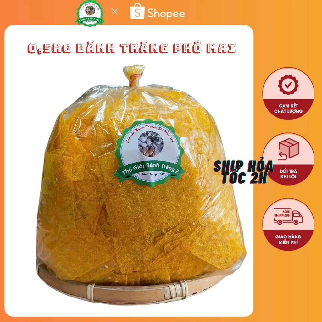 Bánh Tráng Phô Mai Tây Ninh 500G -Ăn Là Ghiền