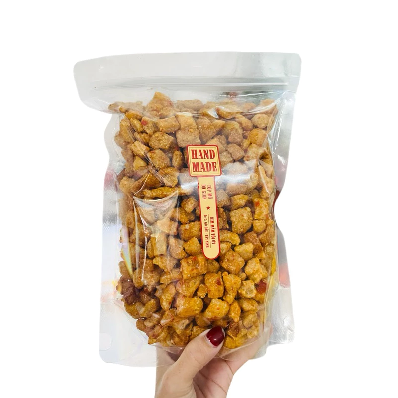 500g Tóp Mỡ Da Giòn Rim Mắm Tỏi Ớt Đặc Sản Tây Ninh